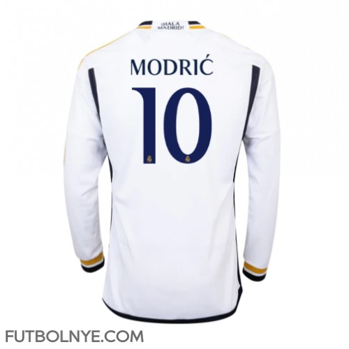 Camiseta Real Madrid Luka Modric #10 Primera Equipación 2023-24 manga larga